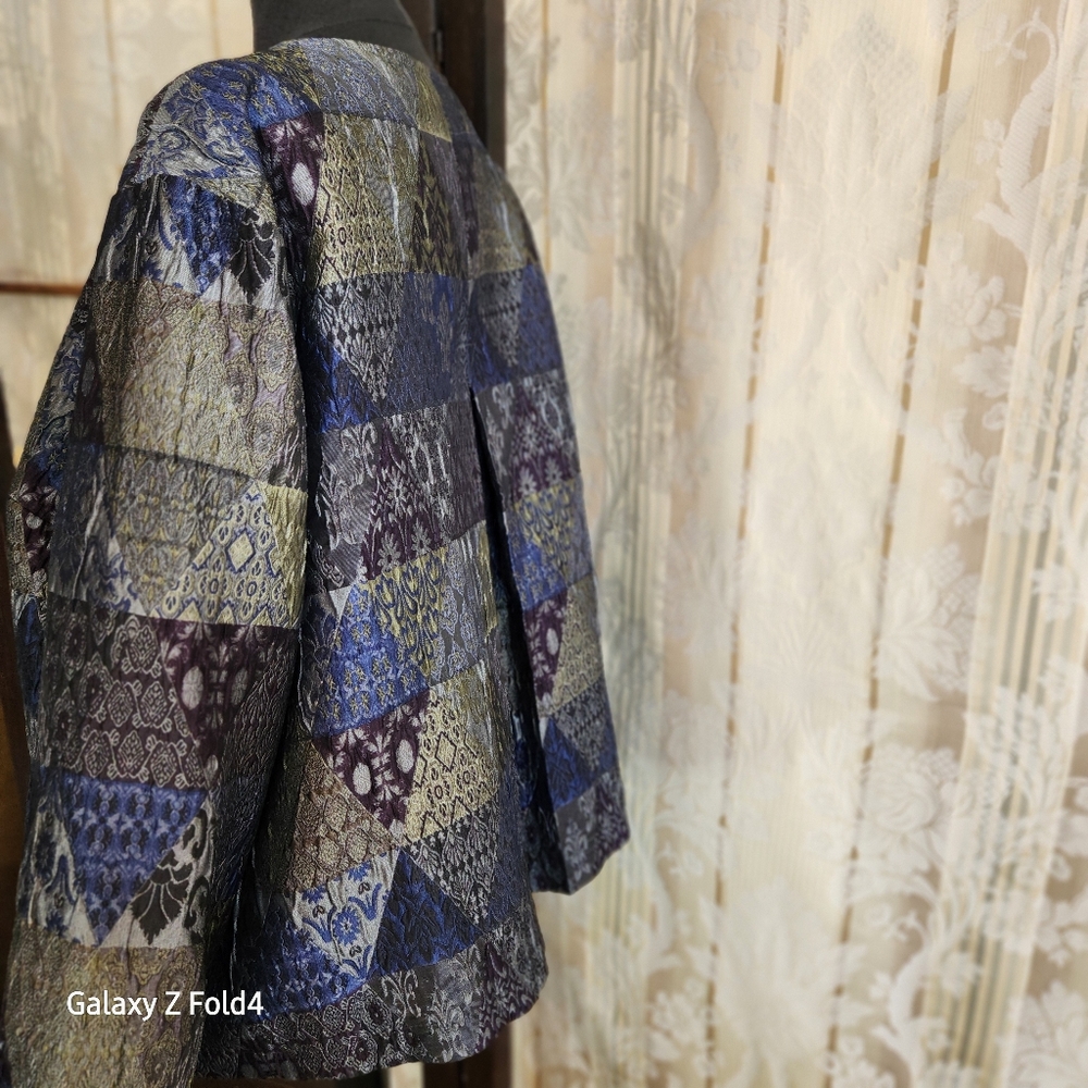 Patchwork Button-Up Jacket Norton Mcnaugton - image 5